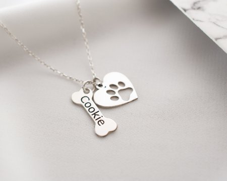 925 Ayar Kemik Pati Kolye