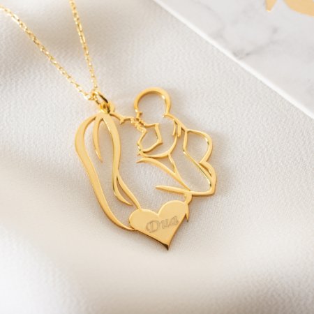 Anne ve çocık kolye