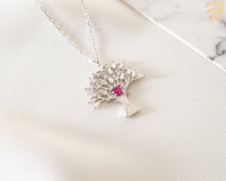 925 Ayar Gümüş Ağaç Kolye