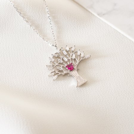 925 Ayar Gümüş Ağaç Kolye